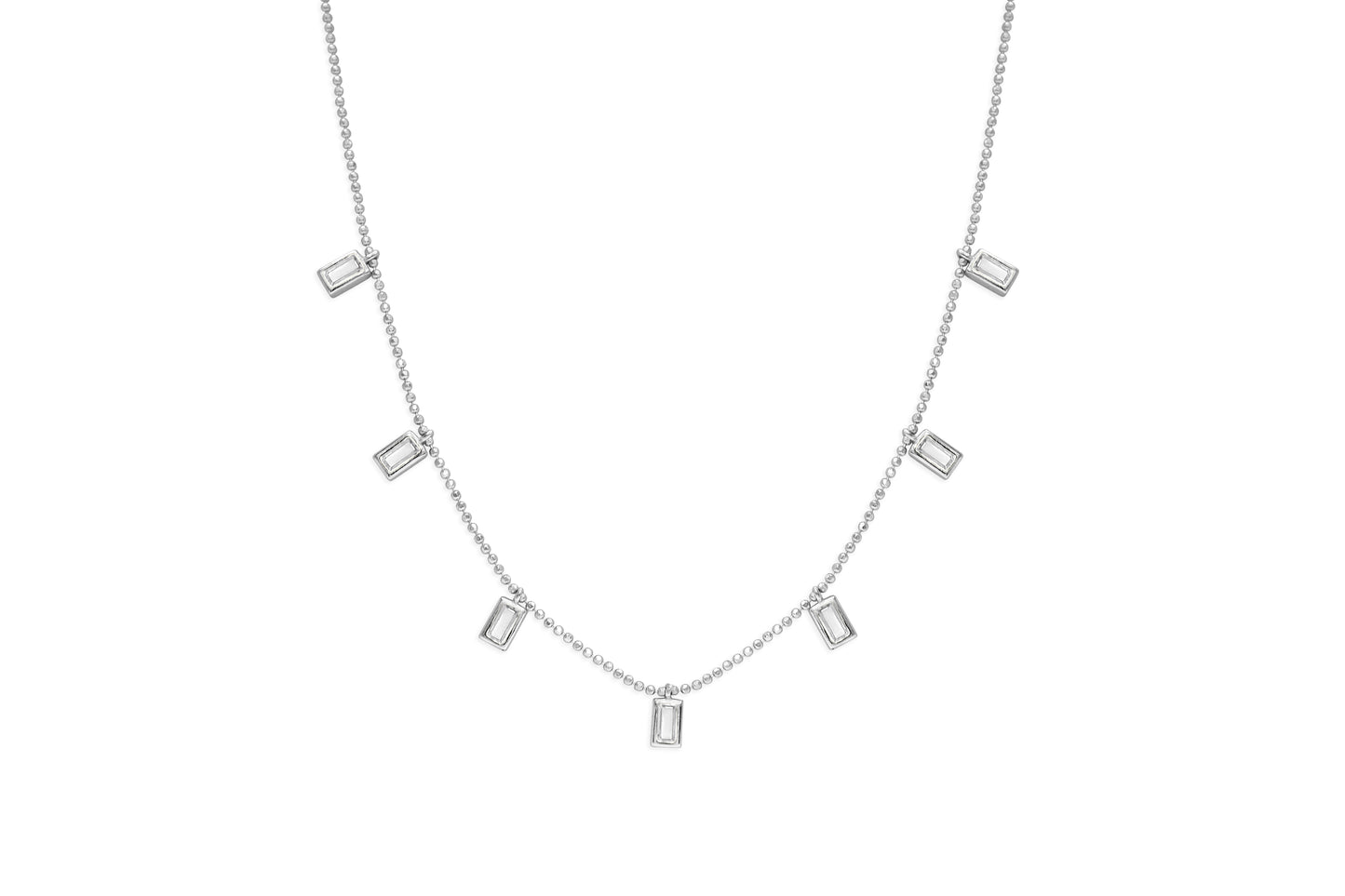 Baguette (Clear) Necklace