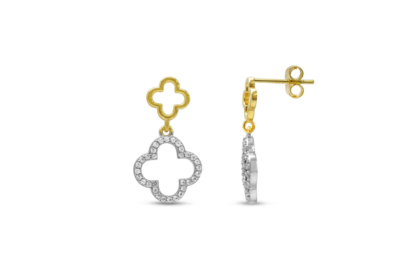 Open Clover Dangle Earring