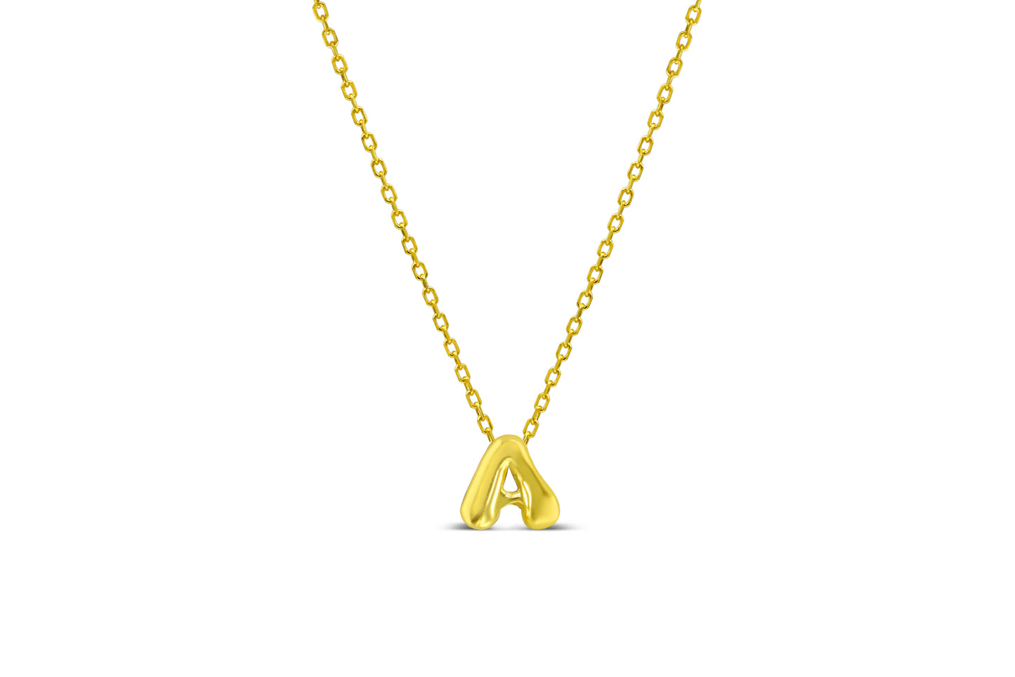Lovable Bubble Initials Necklace