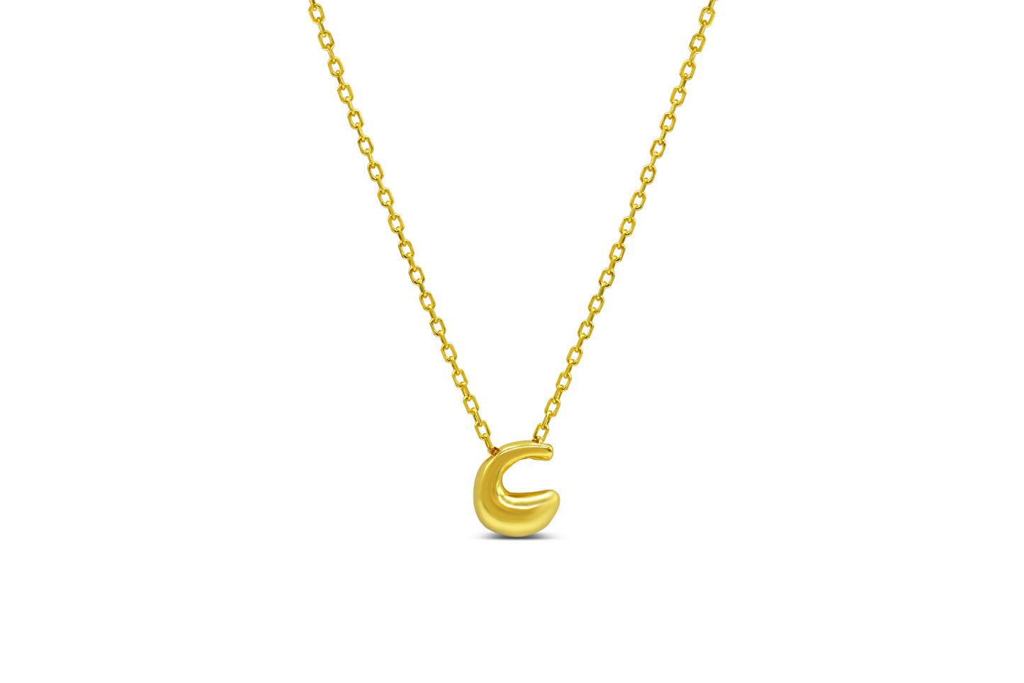 Lovable Bubble Initials Necklace