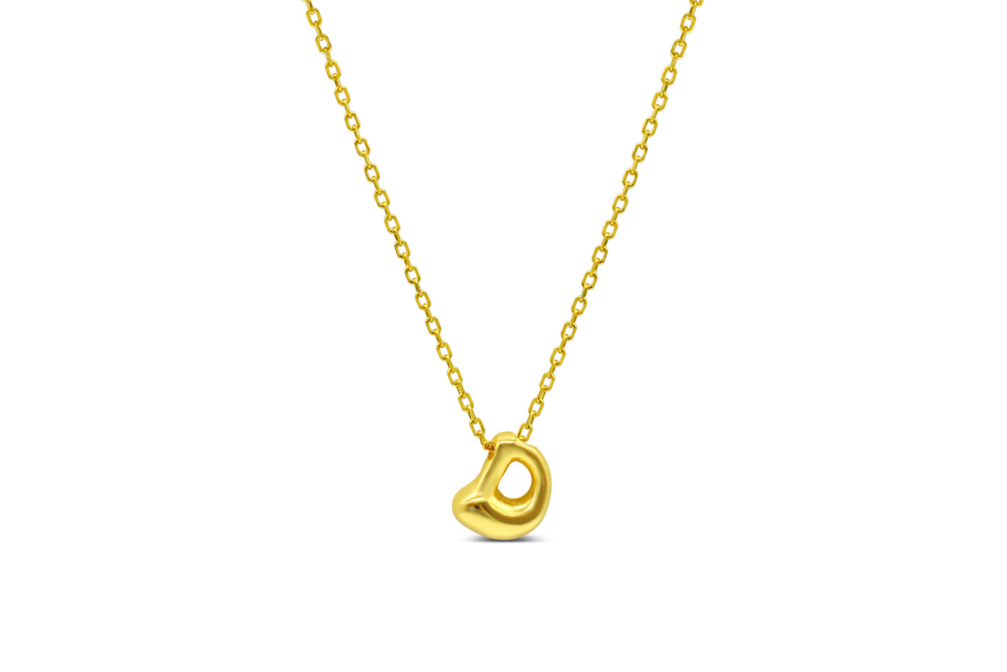 Lovable Bubble Initials Necklace