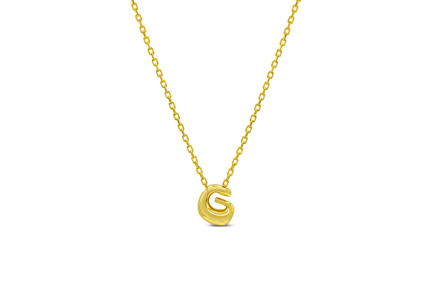 Lovable Bubble Initials Necklace
