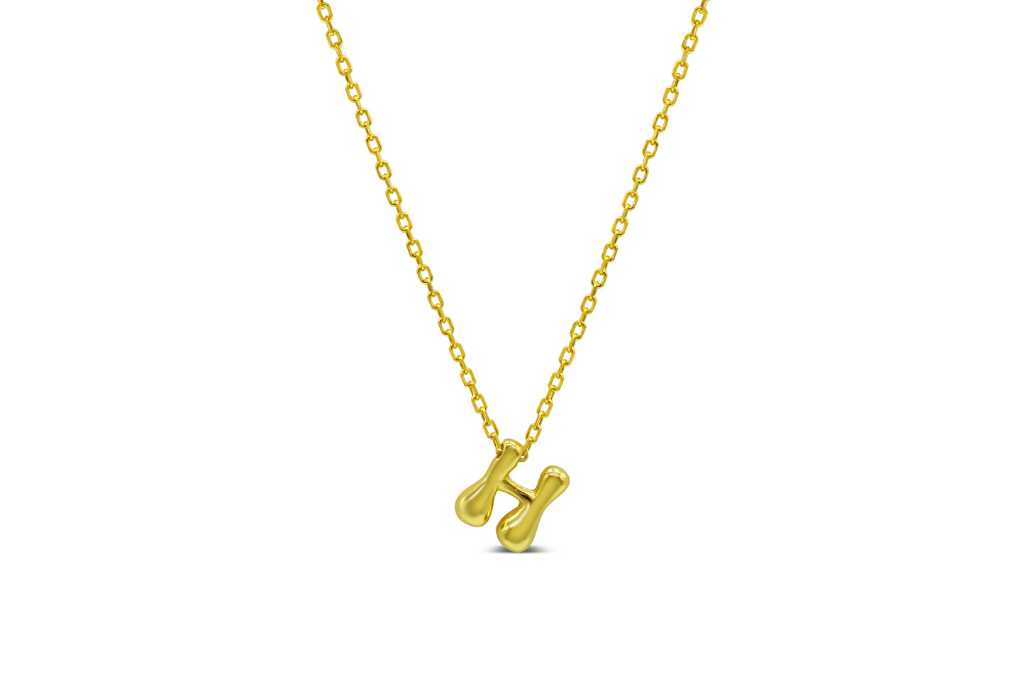 Lovable Bubble Initials Necklace