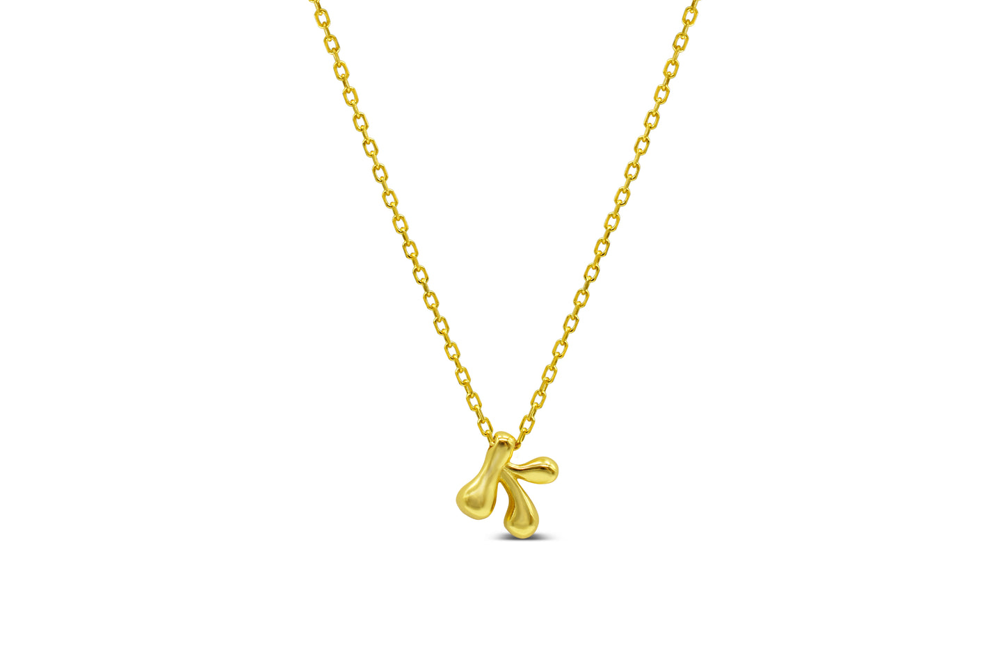 Lovable Bubble Initials Necklace