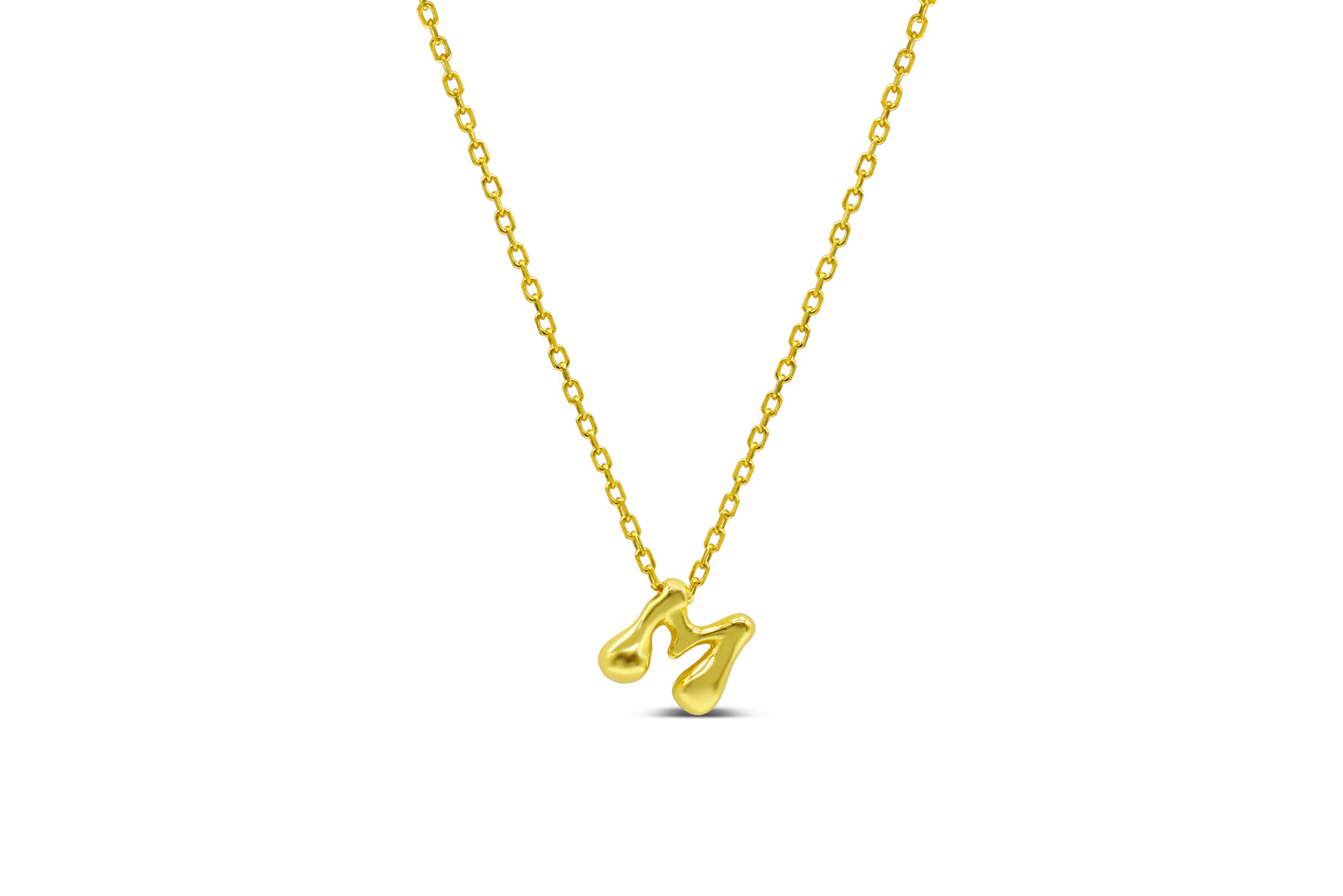 Lovable Bubble Initials Necklace