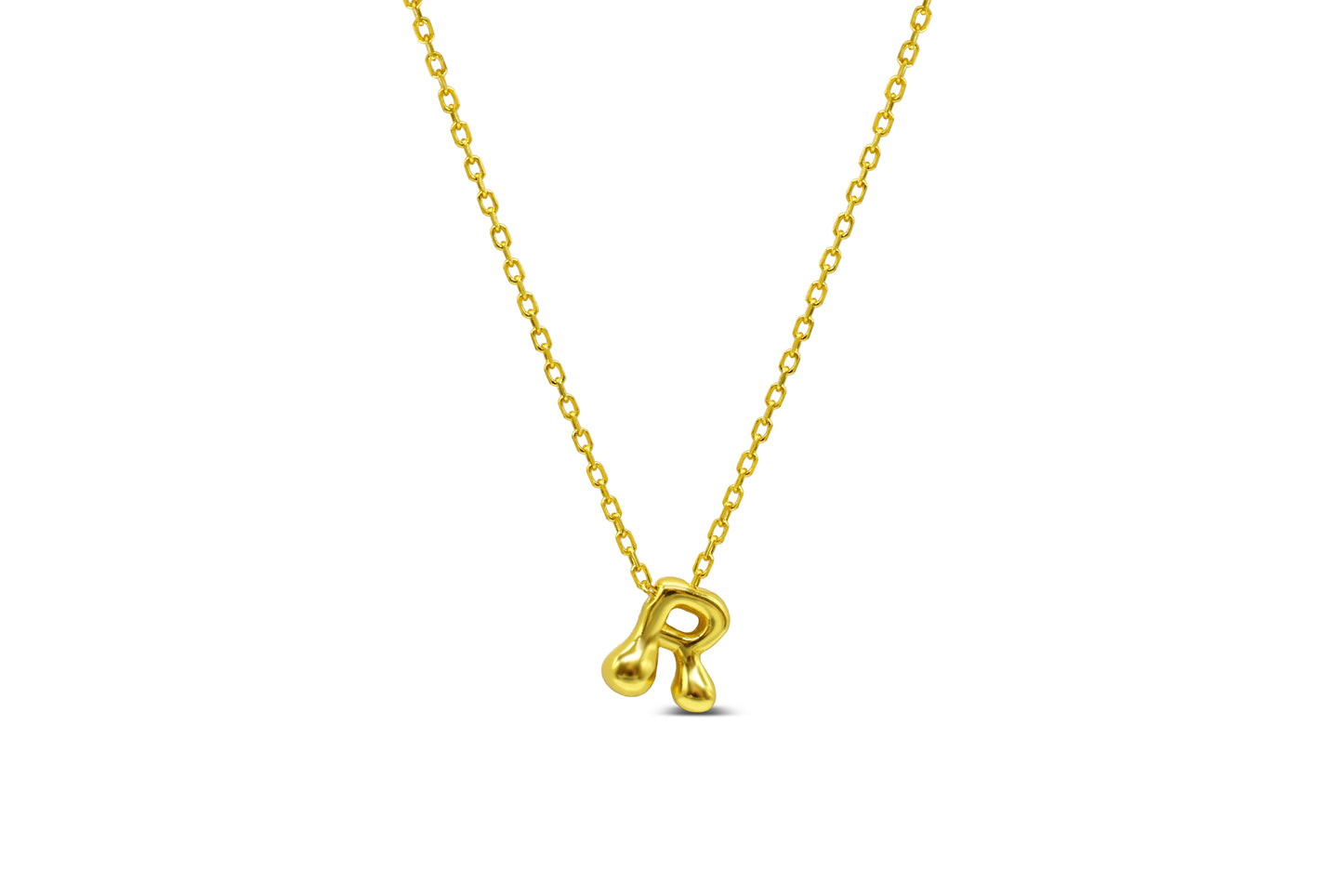 Lovable Bubble Initials Necklace