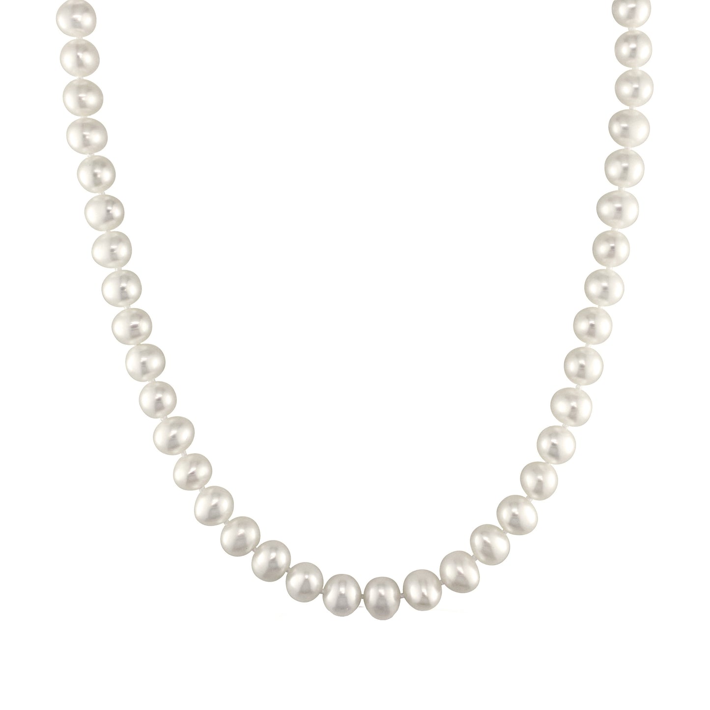 5-6MM 17" WHITE POTATO PEARL NECKLACE