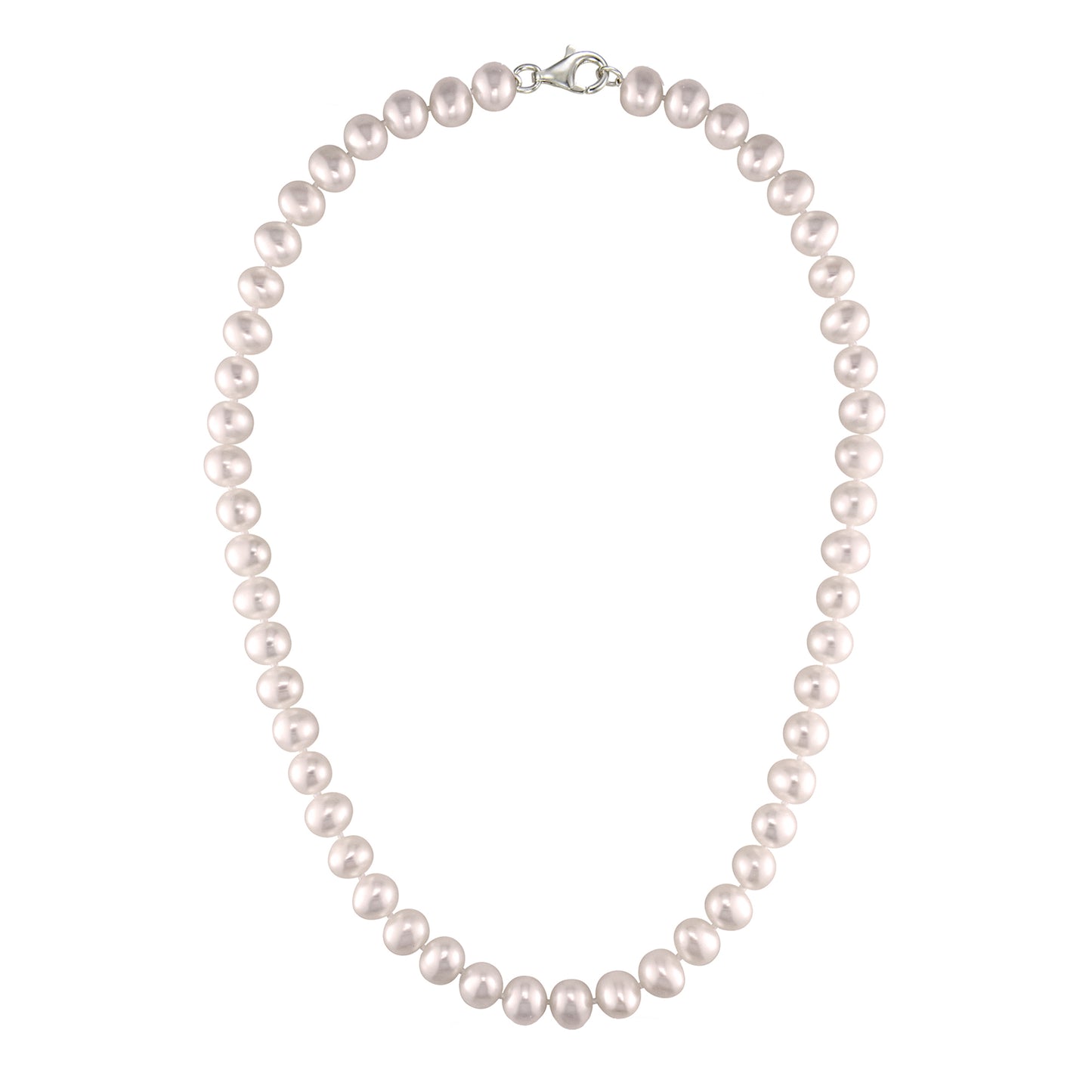 5-6MM 17" NATURAL PINK POTATO PEARL NECKLACE