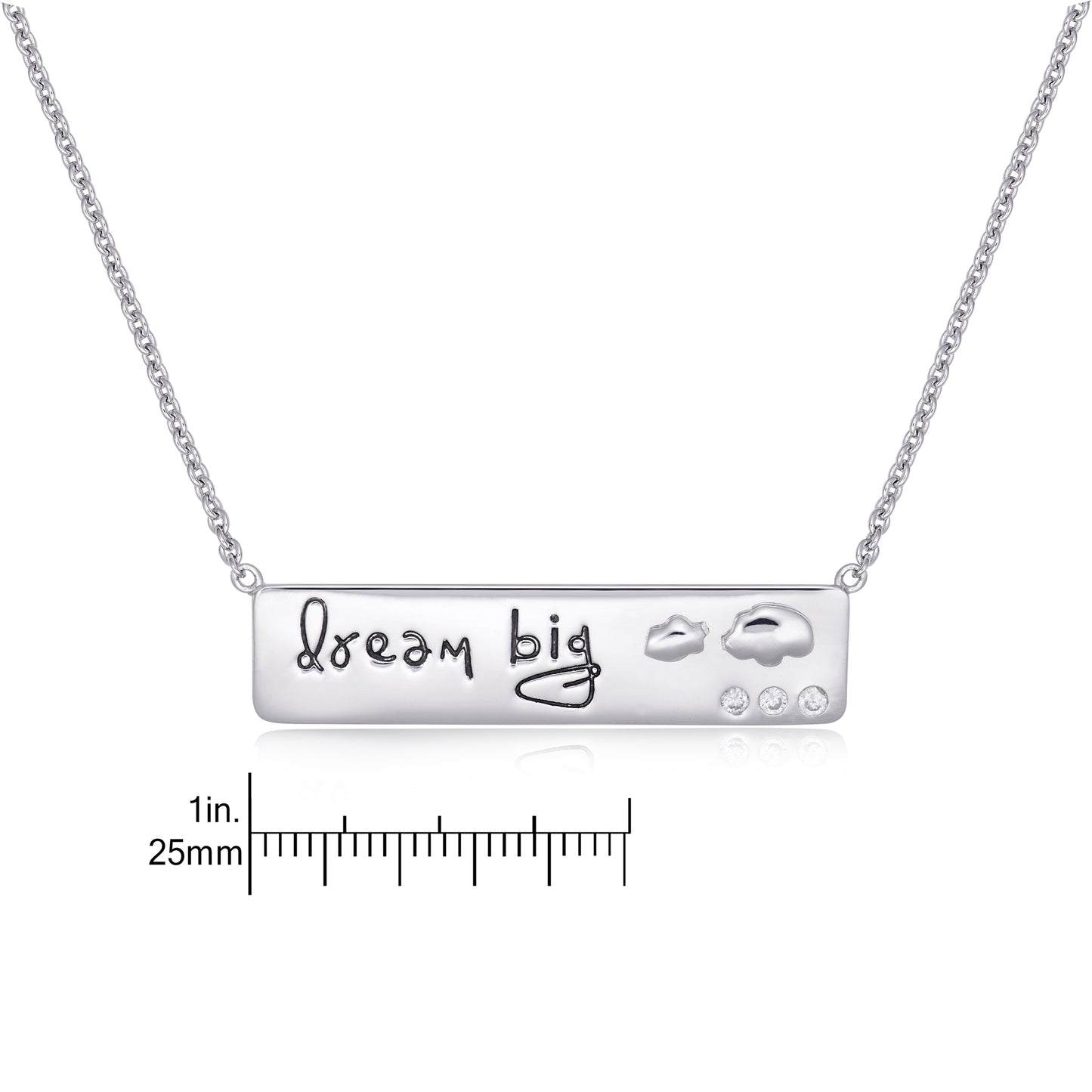 STERLING SILVER DREAM BIG PLAQUE