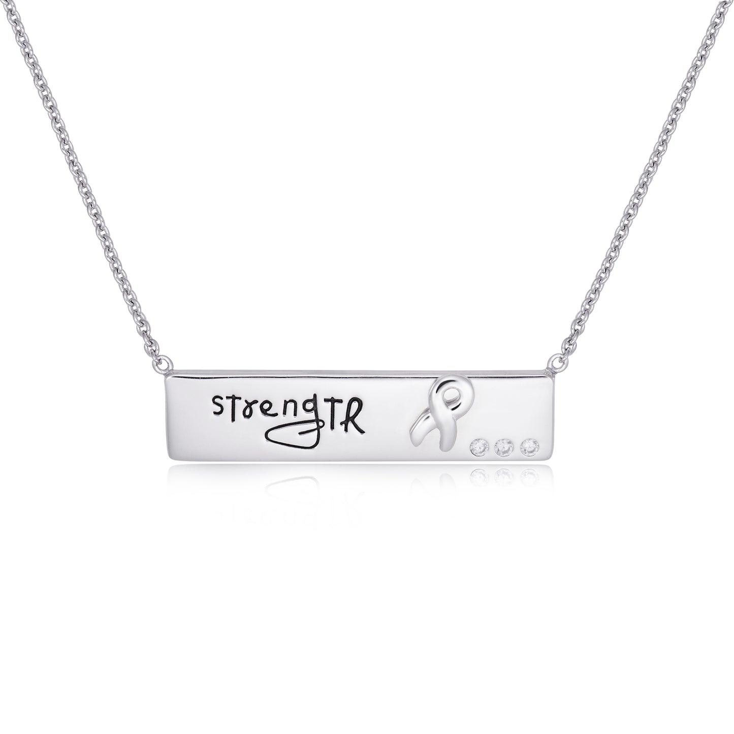 STERLING SILVER STRENGH PLAQUE