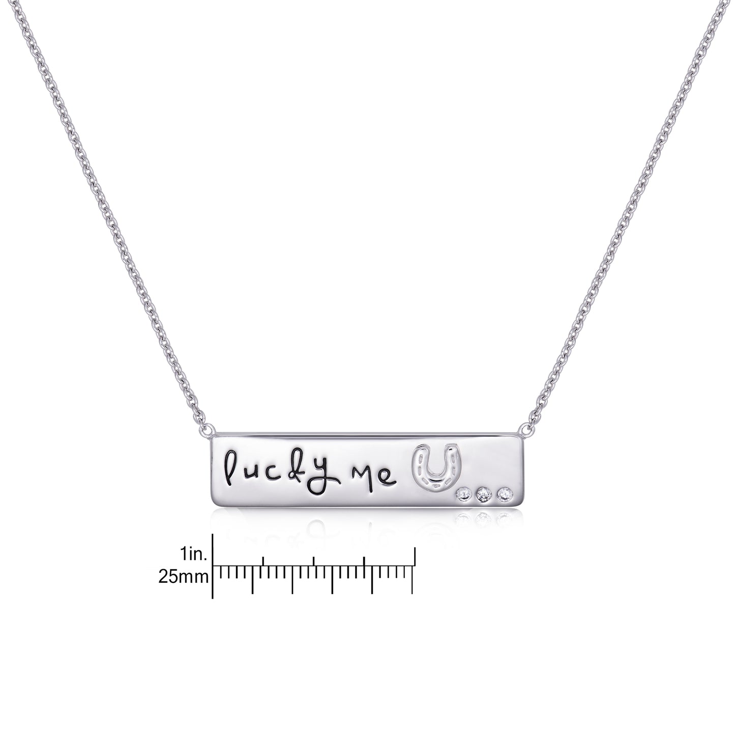 STERLING SILVER LUCKY ME PLAQUE