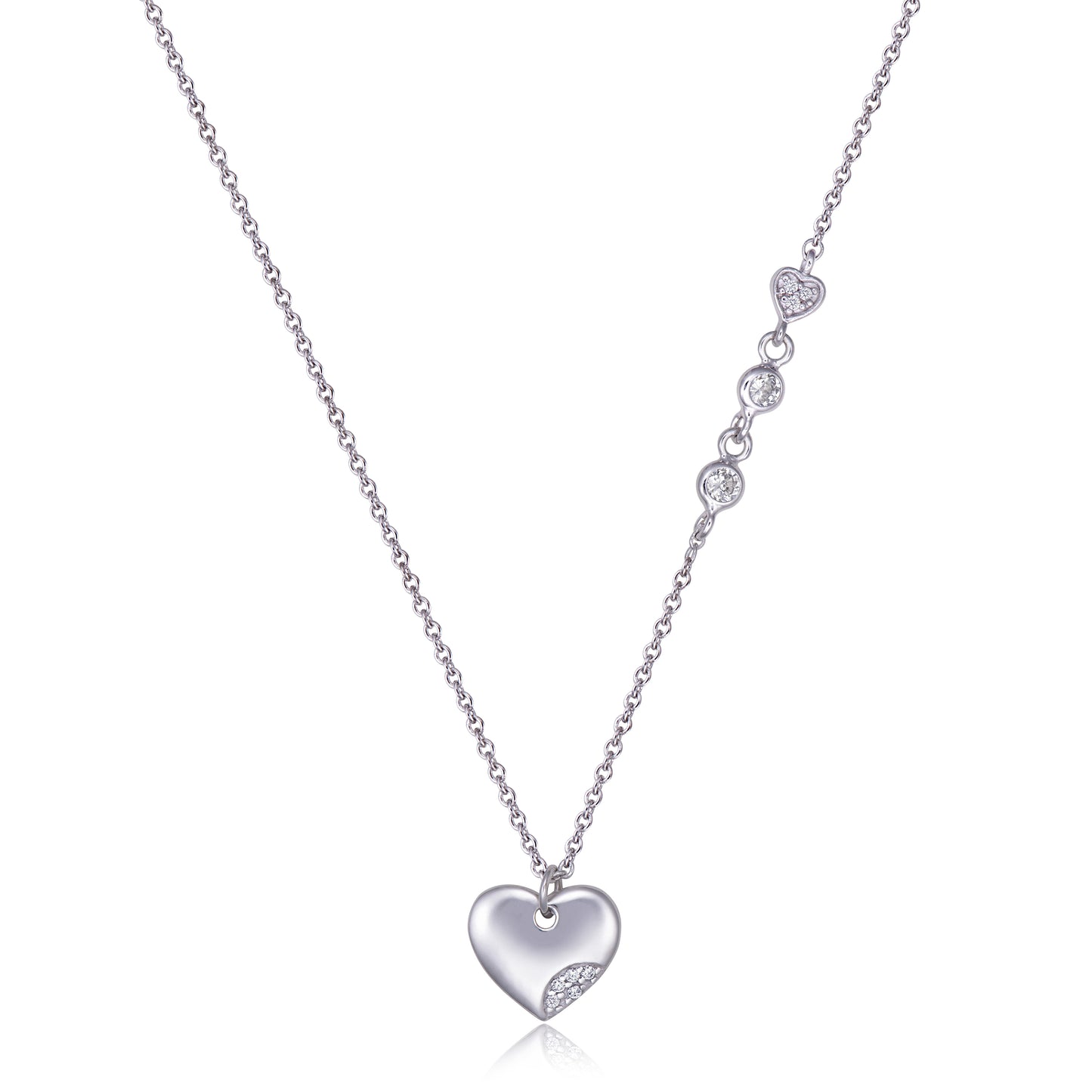 STERLING SILVER HEART NECKLACE