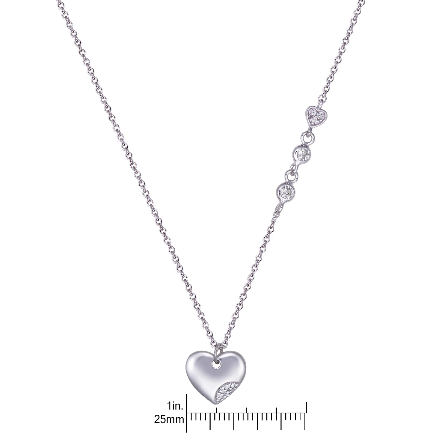 STERLING SILVER HEART NECKLACE