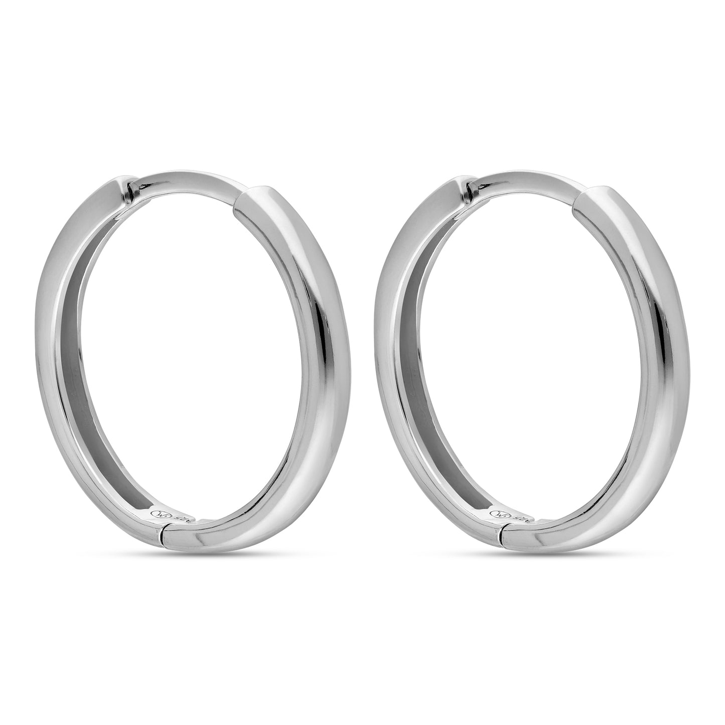 STERLING SILVER 17.6MM HUGGY