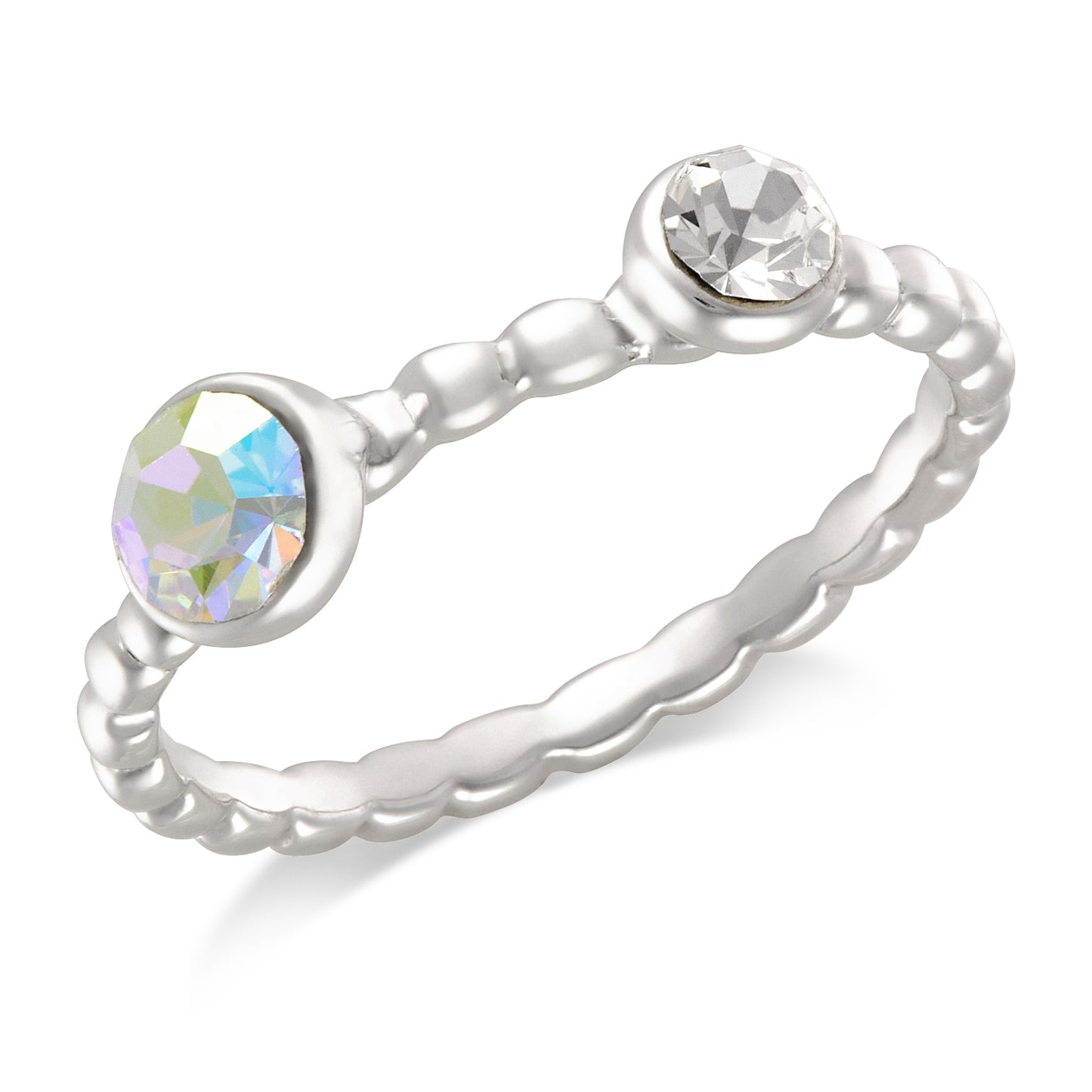 STERLING SILVER CRYSTAL RING