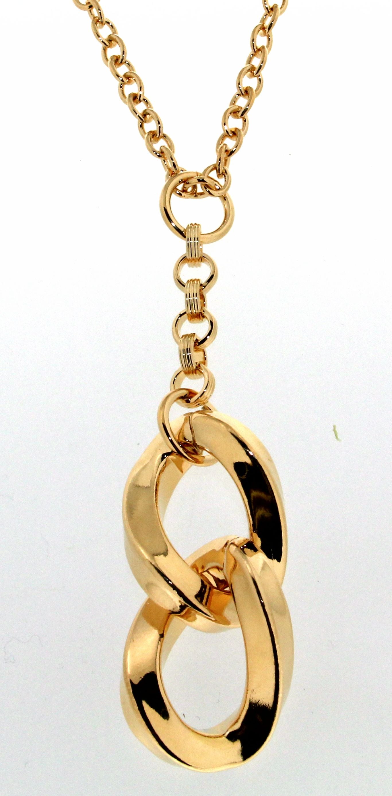 22"+2" Long Neck W/ Link Pendant necklace