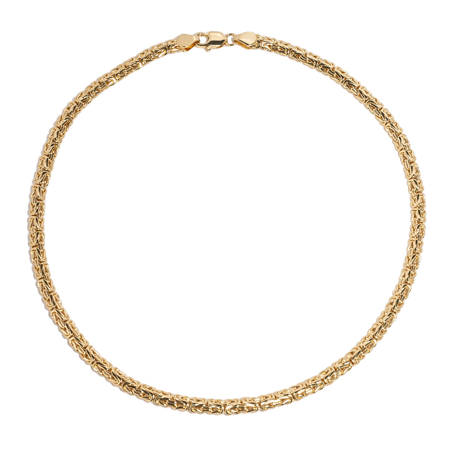 Flat Hammered Byzantine Necklace