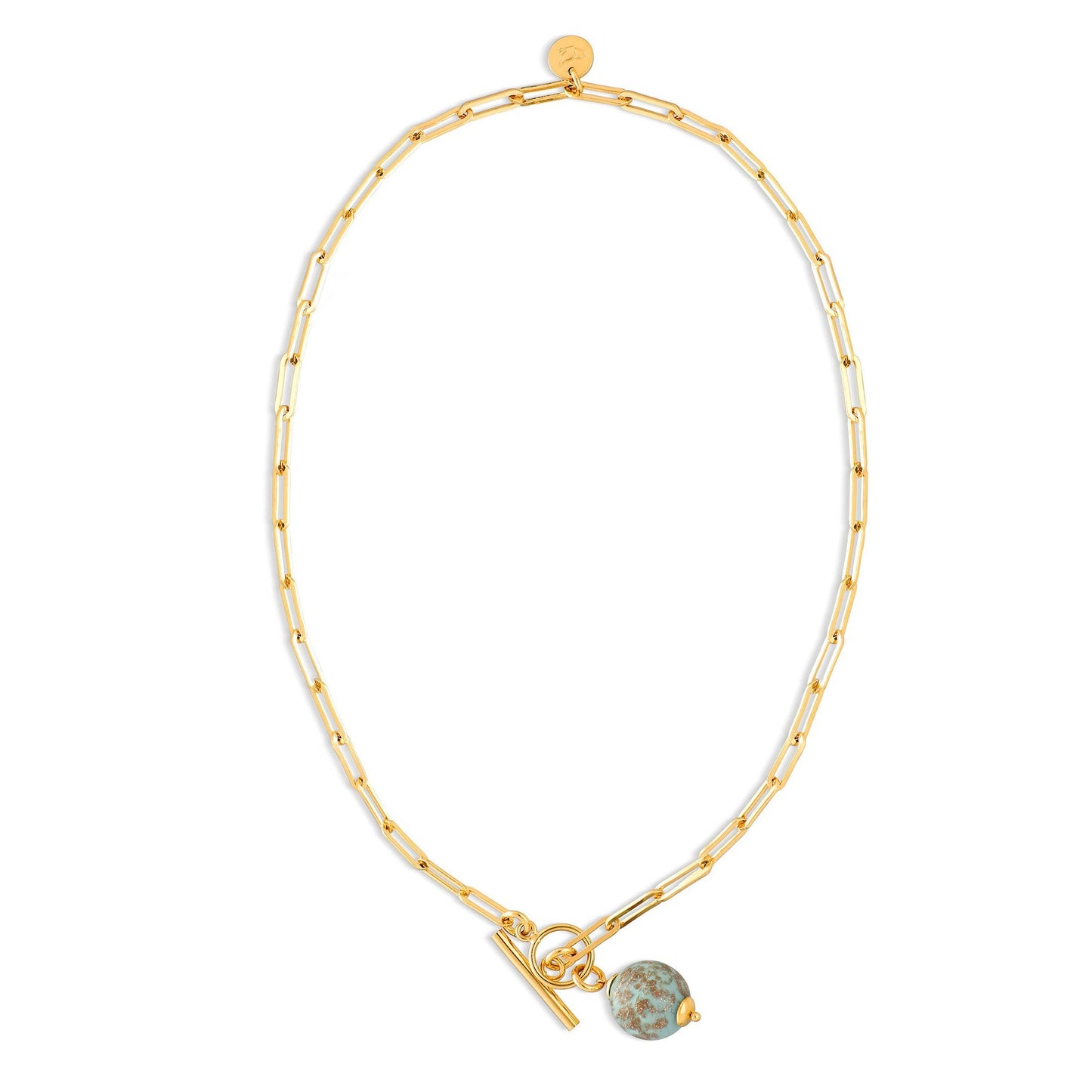 Murano Bead Toggle Necklace
