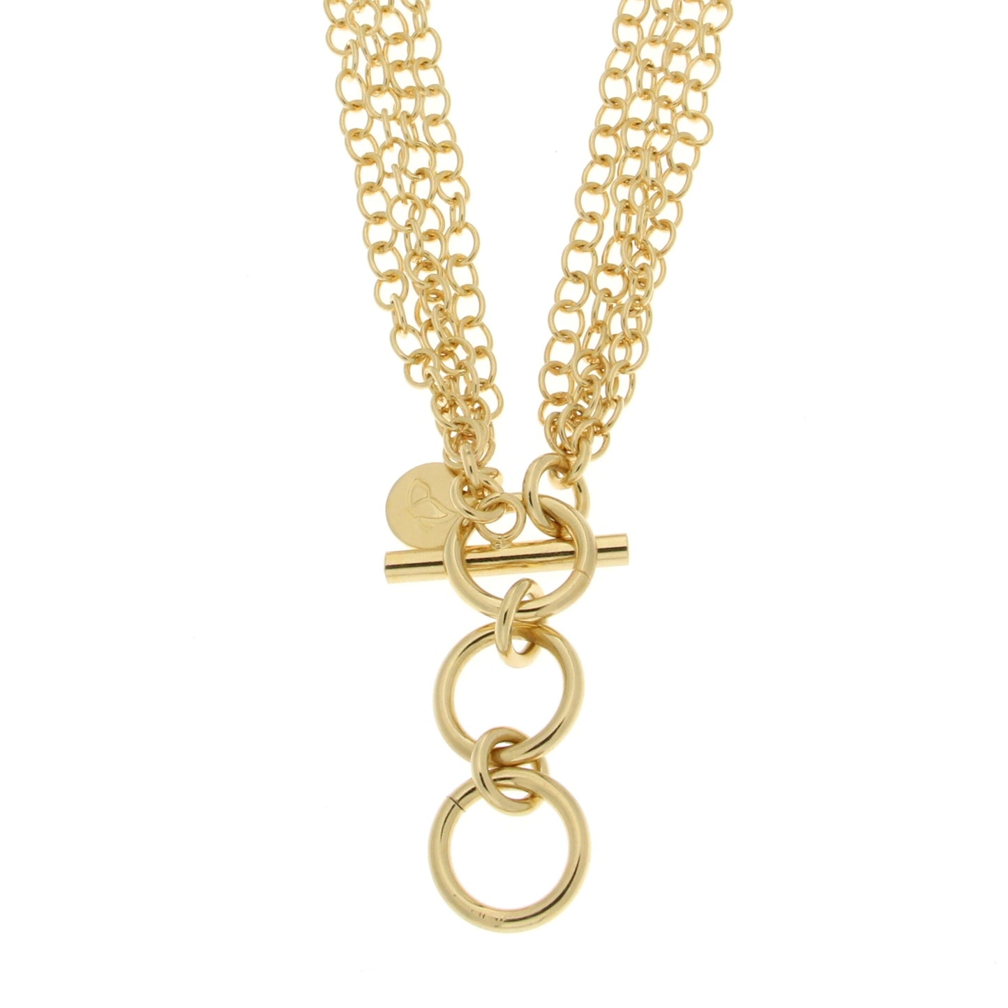 Mine Ball with Crystals on Multi-Strand Chain