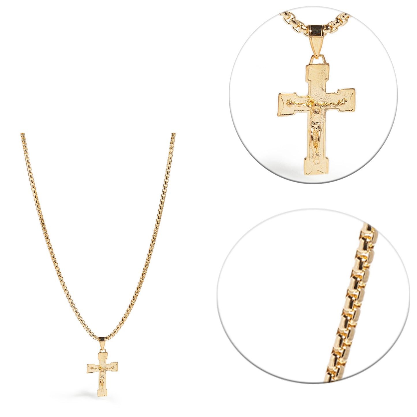 Men's Crucifix Pendant with chain