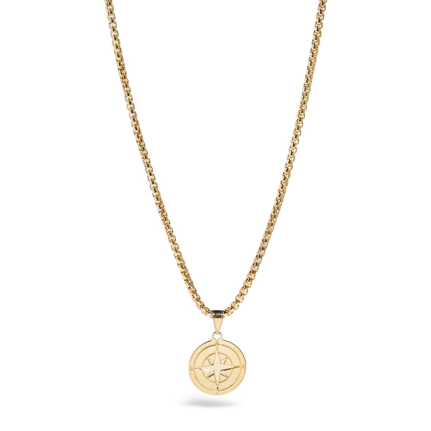 Men's Compass Pendant and Chain