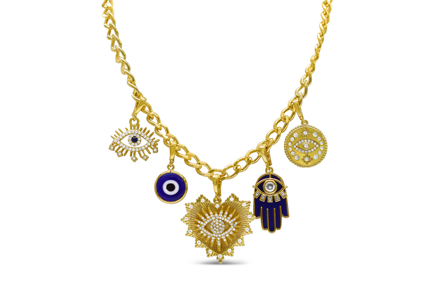 Eye Am Watching Pre-made Charm Necklace