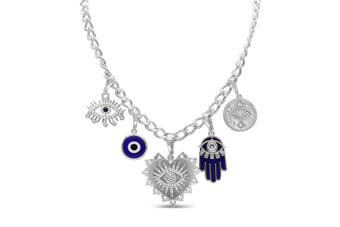 Eye Am Watching Pre-made Charm Necklace