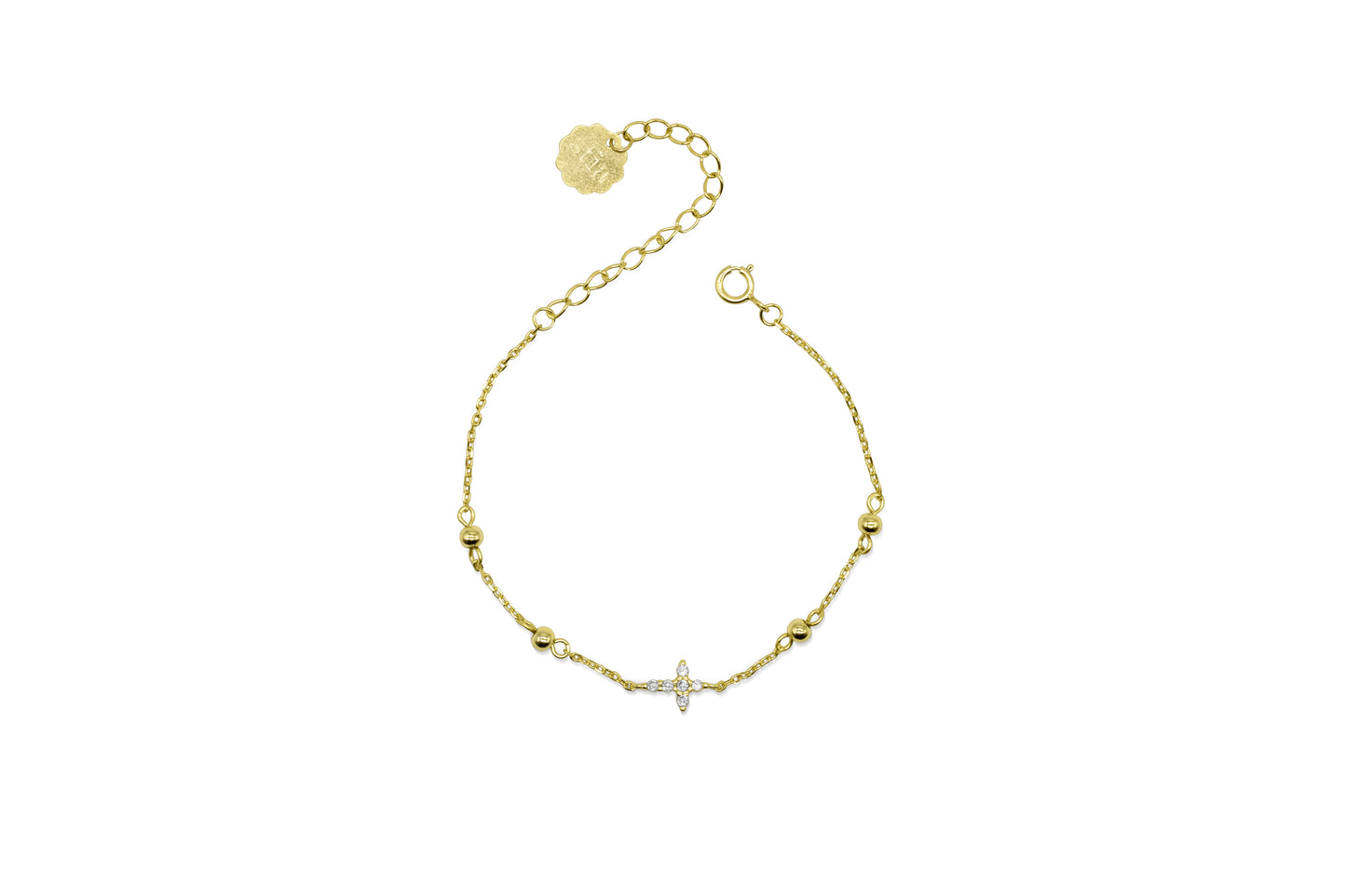Prong Cross Bracelet