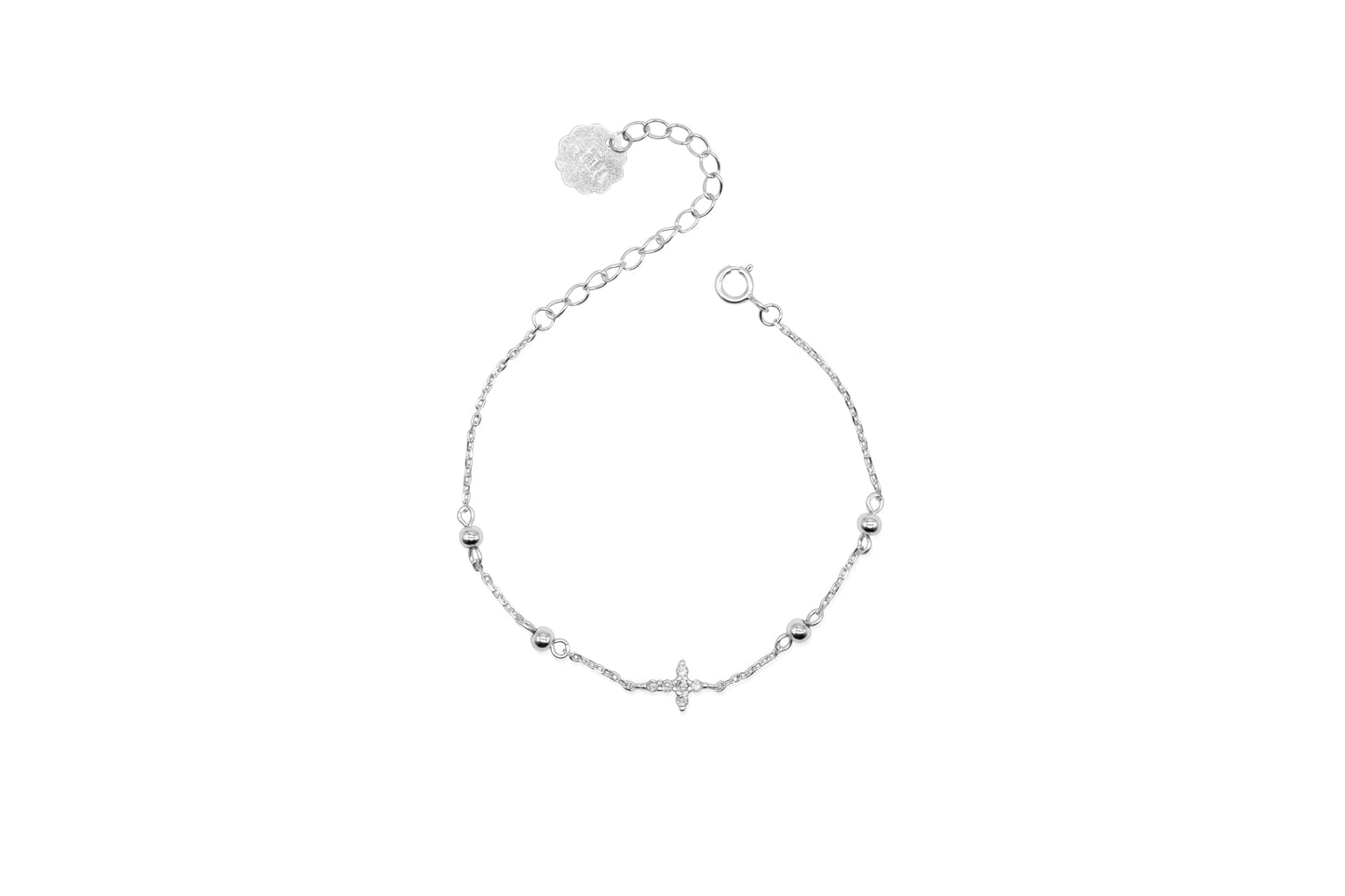 Prong Cross Bracelet
