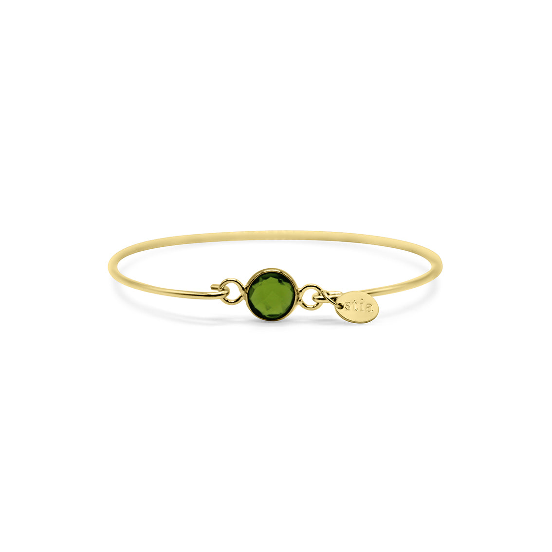 8mm Birthstone Bracelet silver/gold