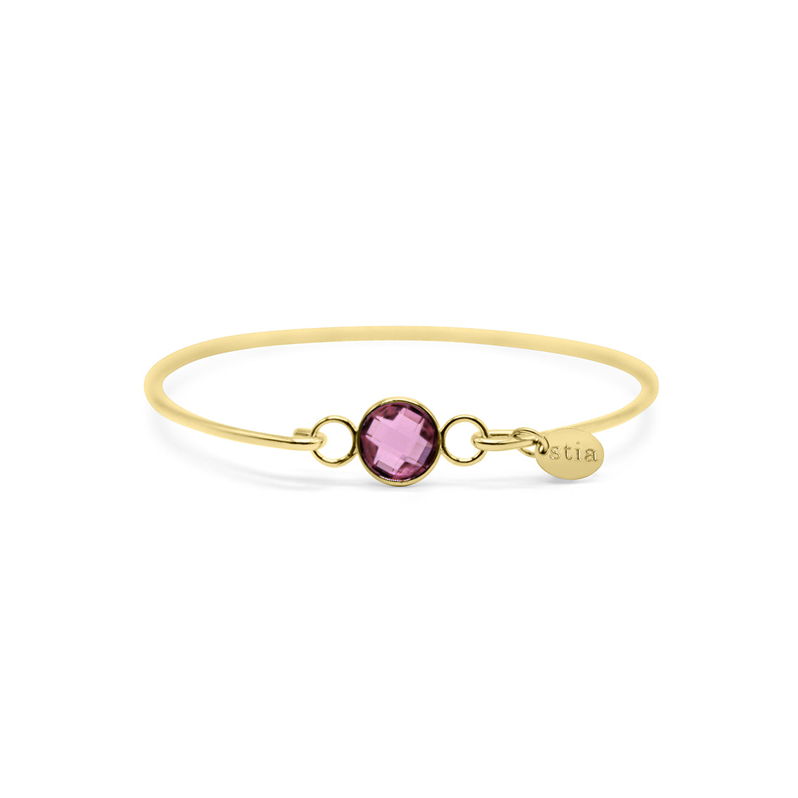8mm Birthstone Bracelet silver/gold