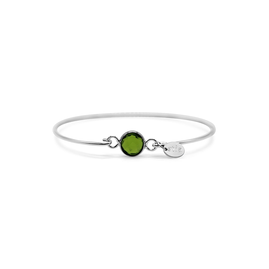 8mm Birthstone Bracelet silver/gold