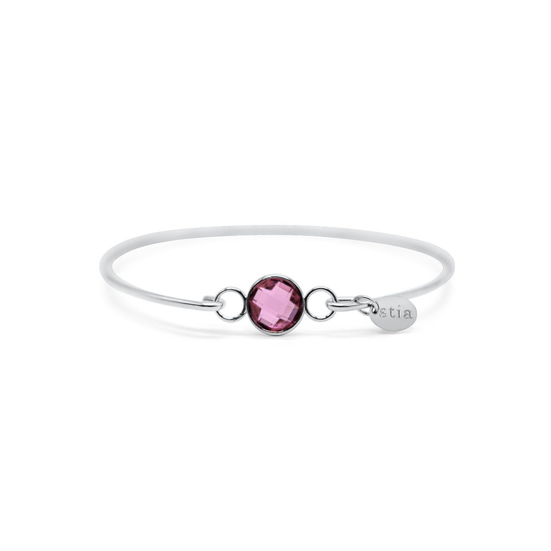 8mm Birthstone Bracelet silver/gold