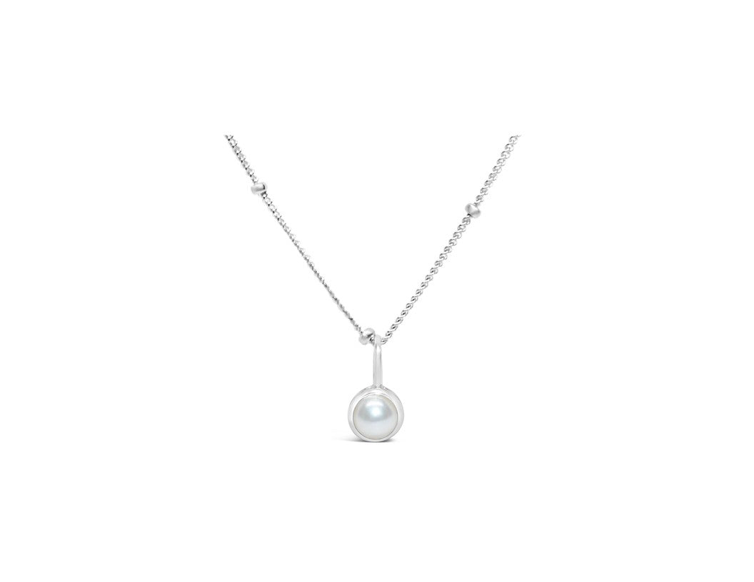 Cubic Zirconia Gold/Silver plated Bezel Necklace