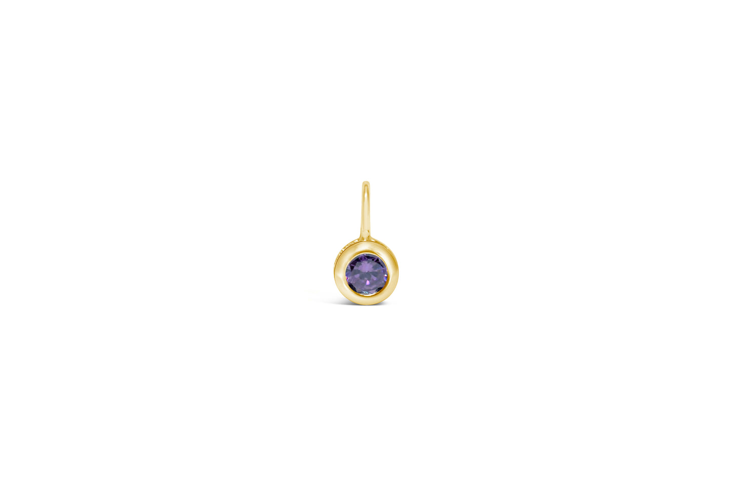 Cubic Zirconia Gold/Silver plated Bezel Pendant