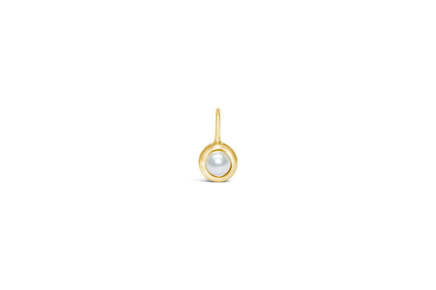 Cubic Zirconia Gold/Silver plated Bezel Pendant