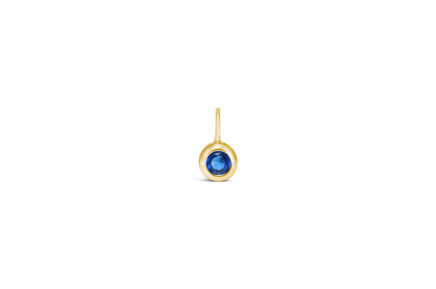 Cubic Zirconia Gold/Silver plated Bezel Pendant
