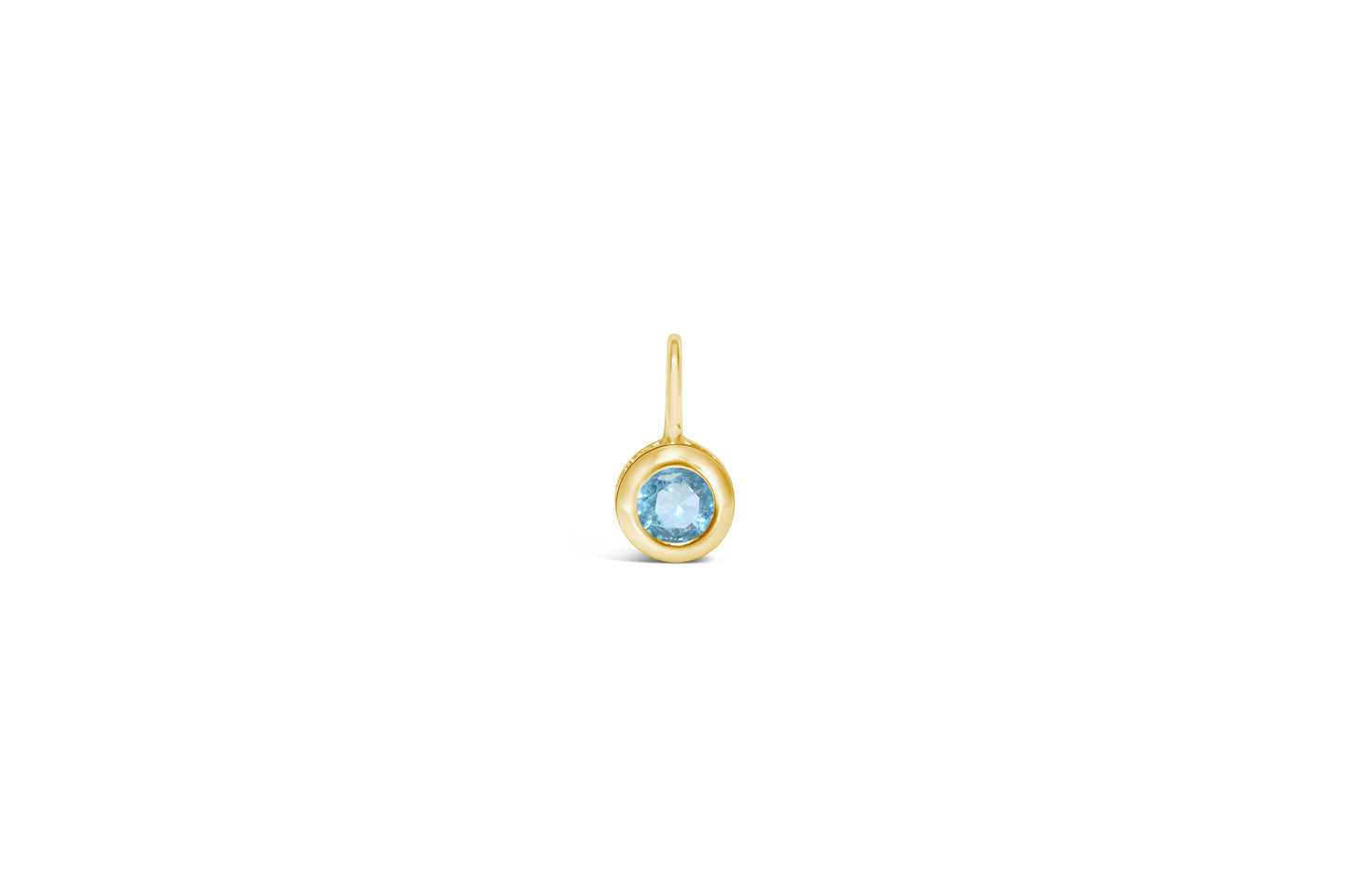 Cubic Zirconia Gold/Silver plated Bezel Pendant