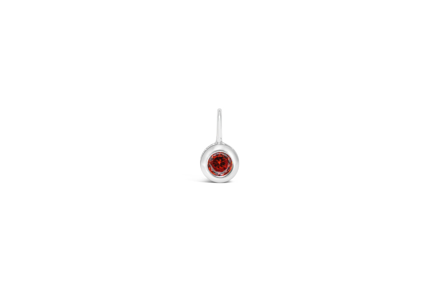 Cubic Zirconia Gold/Silver plated Bezel Pendant