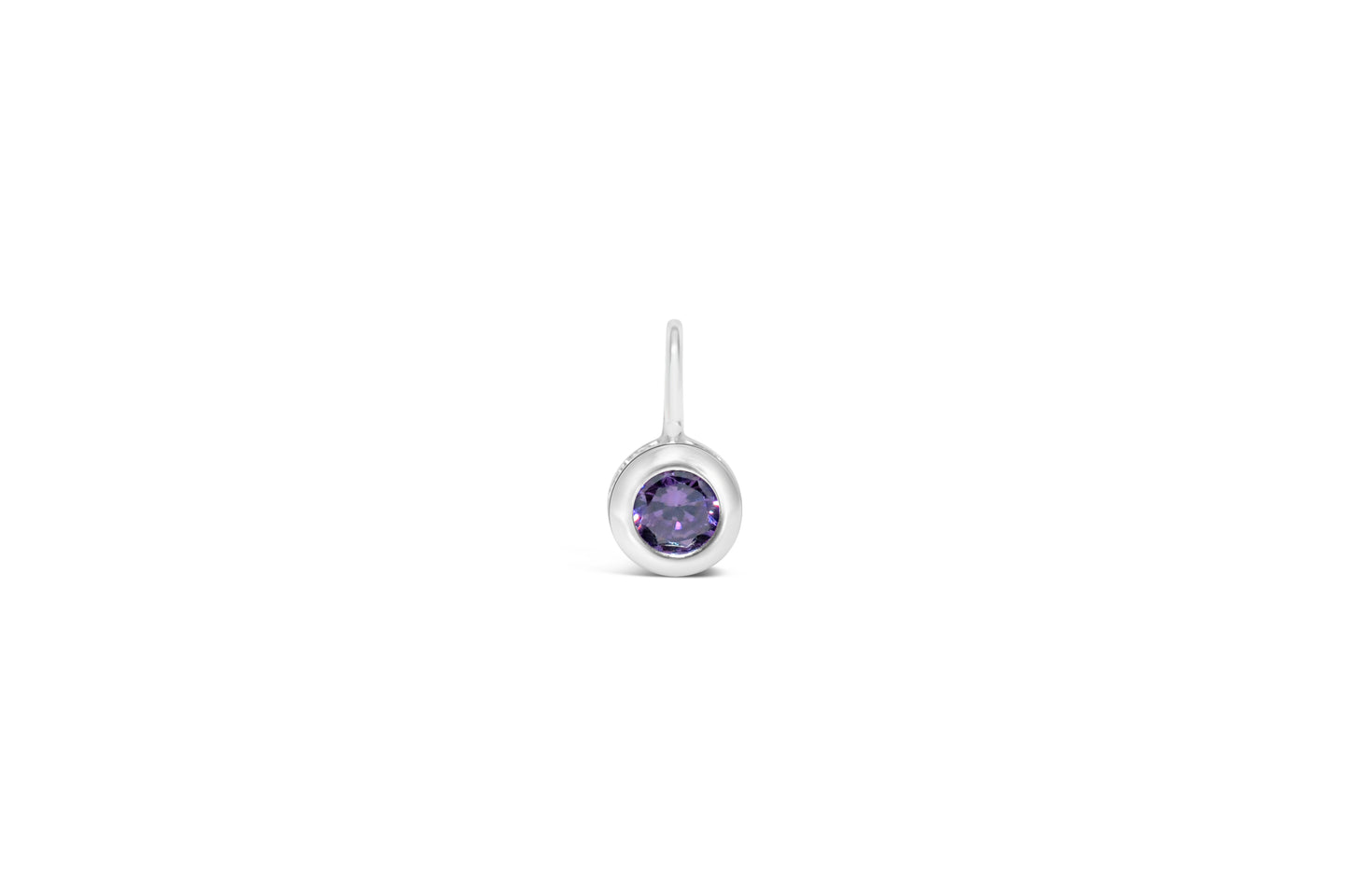 Cubic Zirconia Gold/Silver plated Bezel Pendant