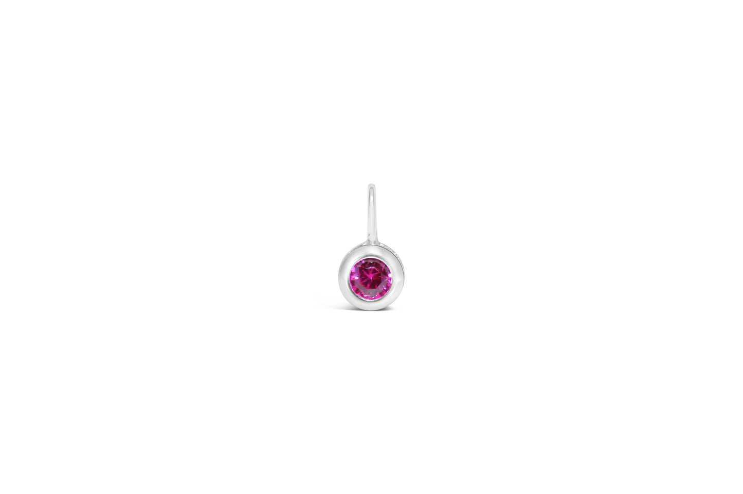 Cubic Zirconia Gold/Silver plated Bezel Pendant