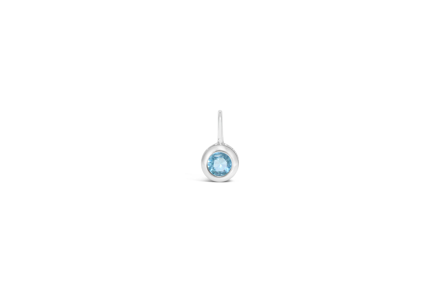 Cubic Zirconia Gold/Silver plated Bezel Pendant