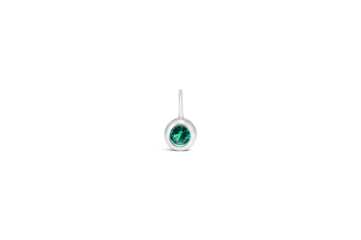 Cubic Zirconia Gold/Silver plated Bezel Pendant