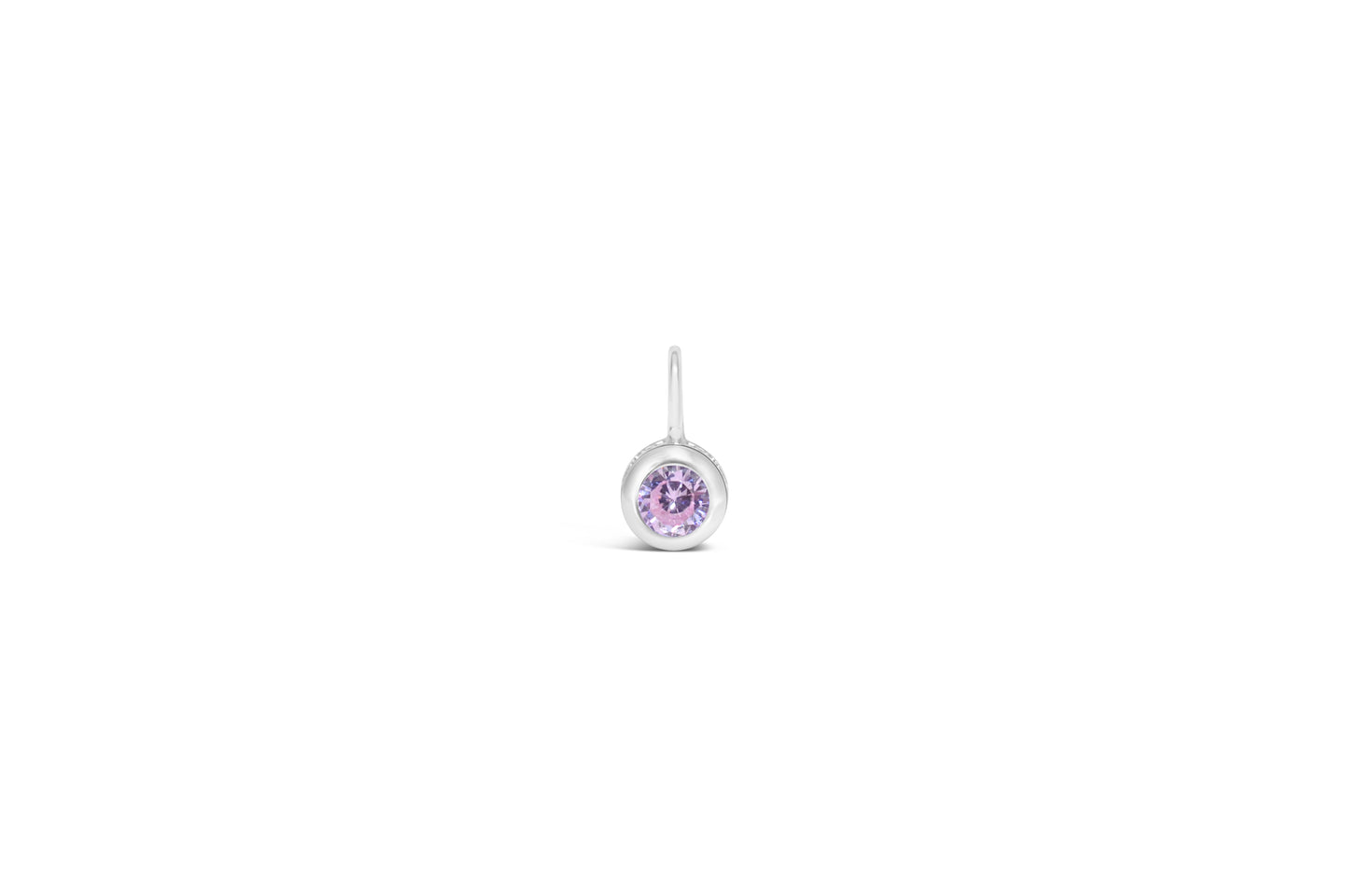 Cubic Zirconia Gold/Silver plated Bezel Pendant