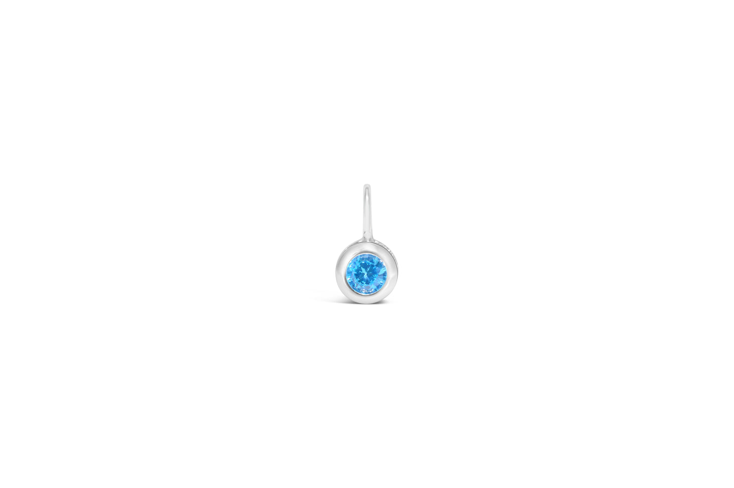 Cubic Zirconia Gold/Silver plated Bezel Pendant