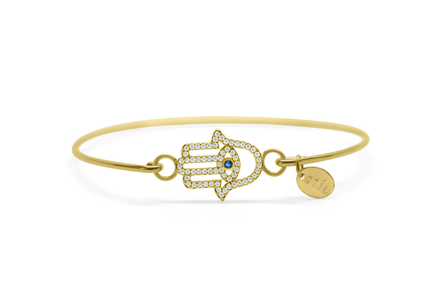 Pave Icon Bracelet - Hamsa Eye