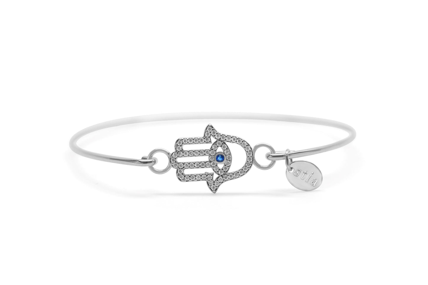 Pave Icon Bracelet - Hamsa Eye
