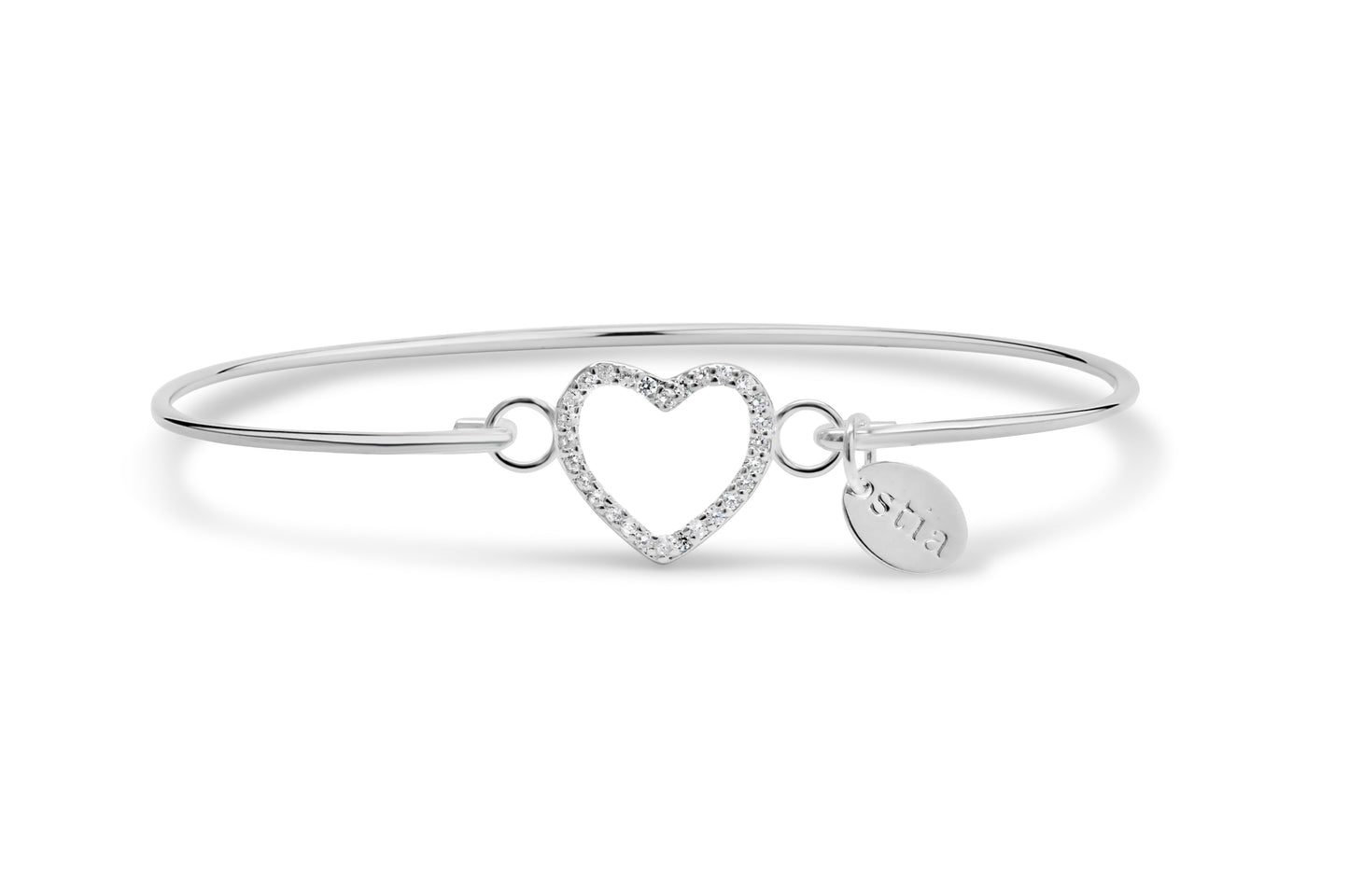 PAVÉ ICON Bracelet- Open Heart