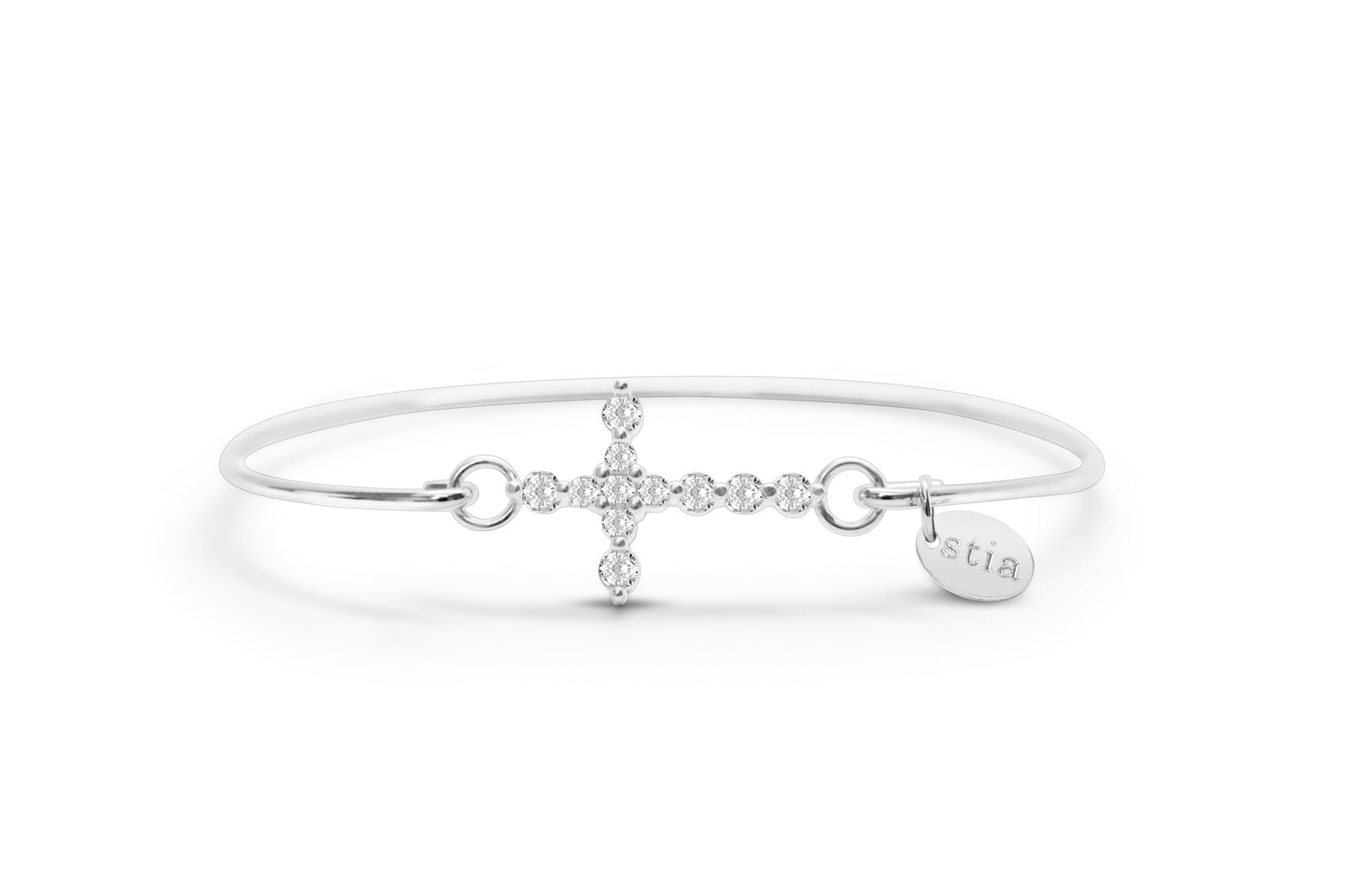 PAVÉ ICON Bracelet - Diamond Prong Cross