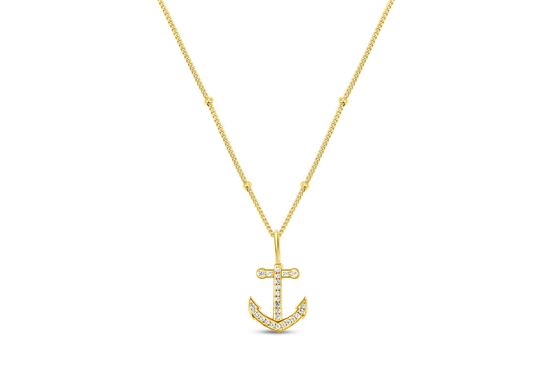 Charm & Chain Necklace - Anchor